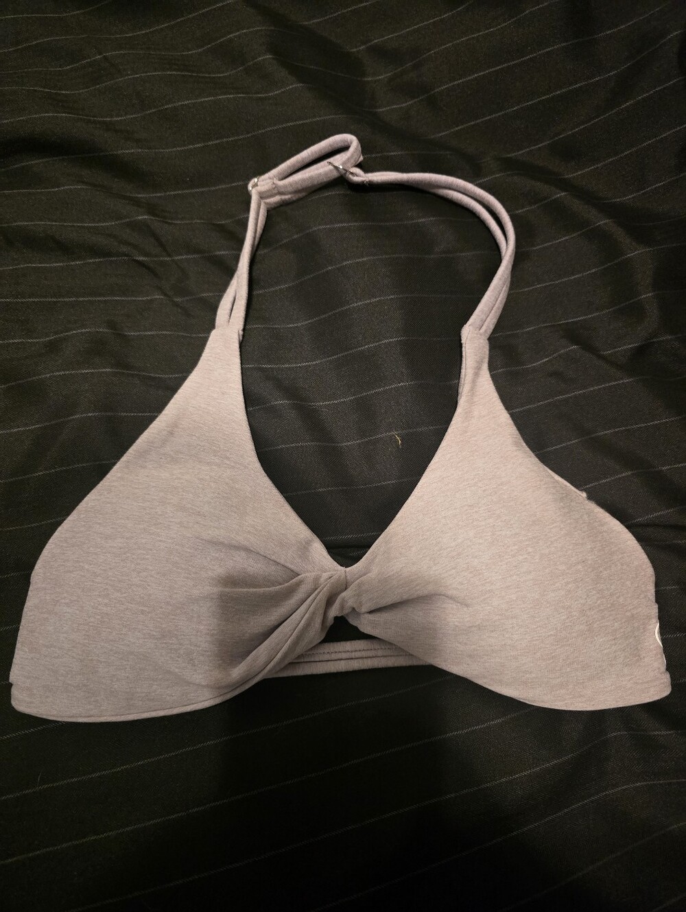 Wireless Twist-Front Bralette in Light Lavender